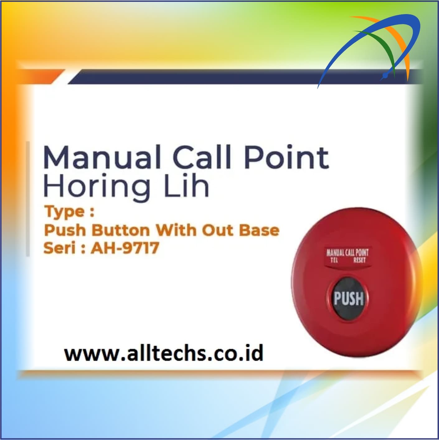 Alarm Kebakaran Horing Lih AH-9717
