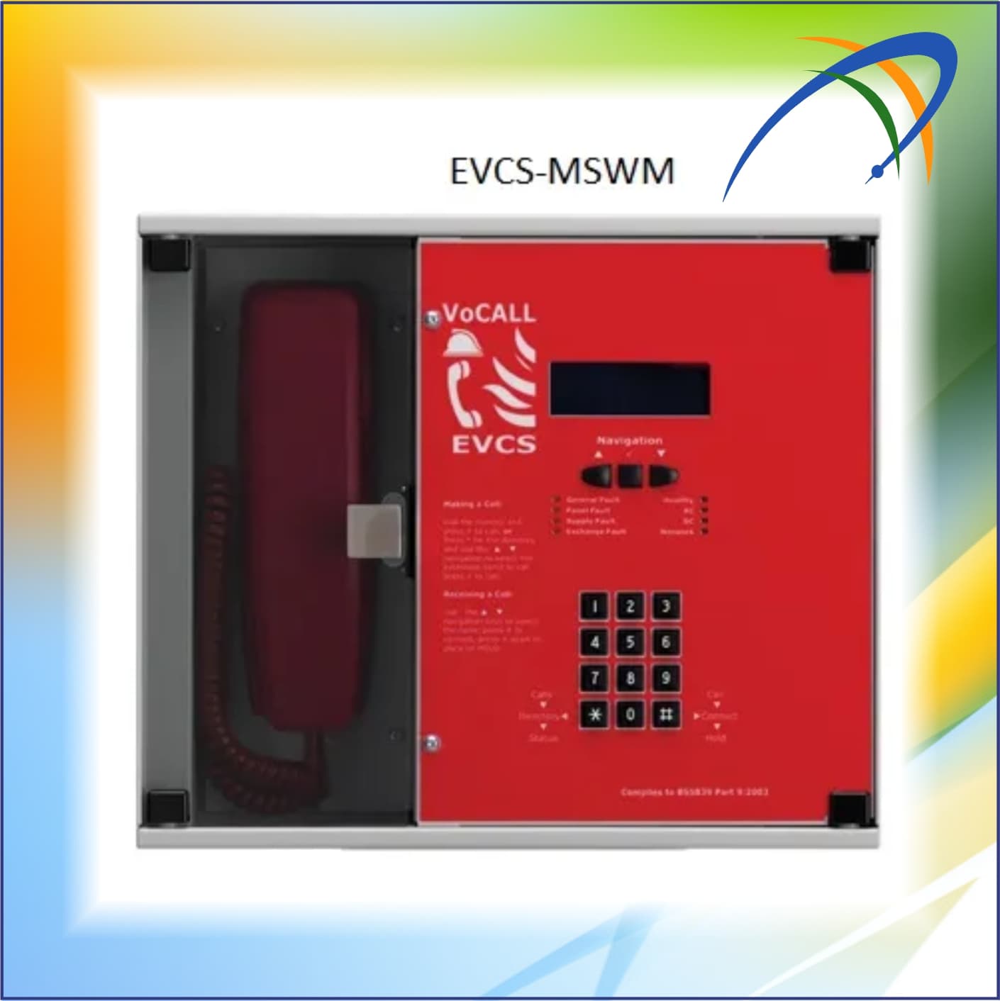 EMERGENCY VOICE COMMUNICATION SYSTEM – MASTER 8 HANDSET (WALL MOUNT)