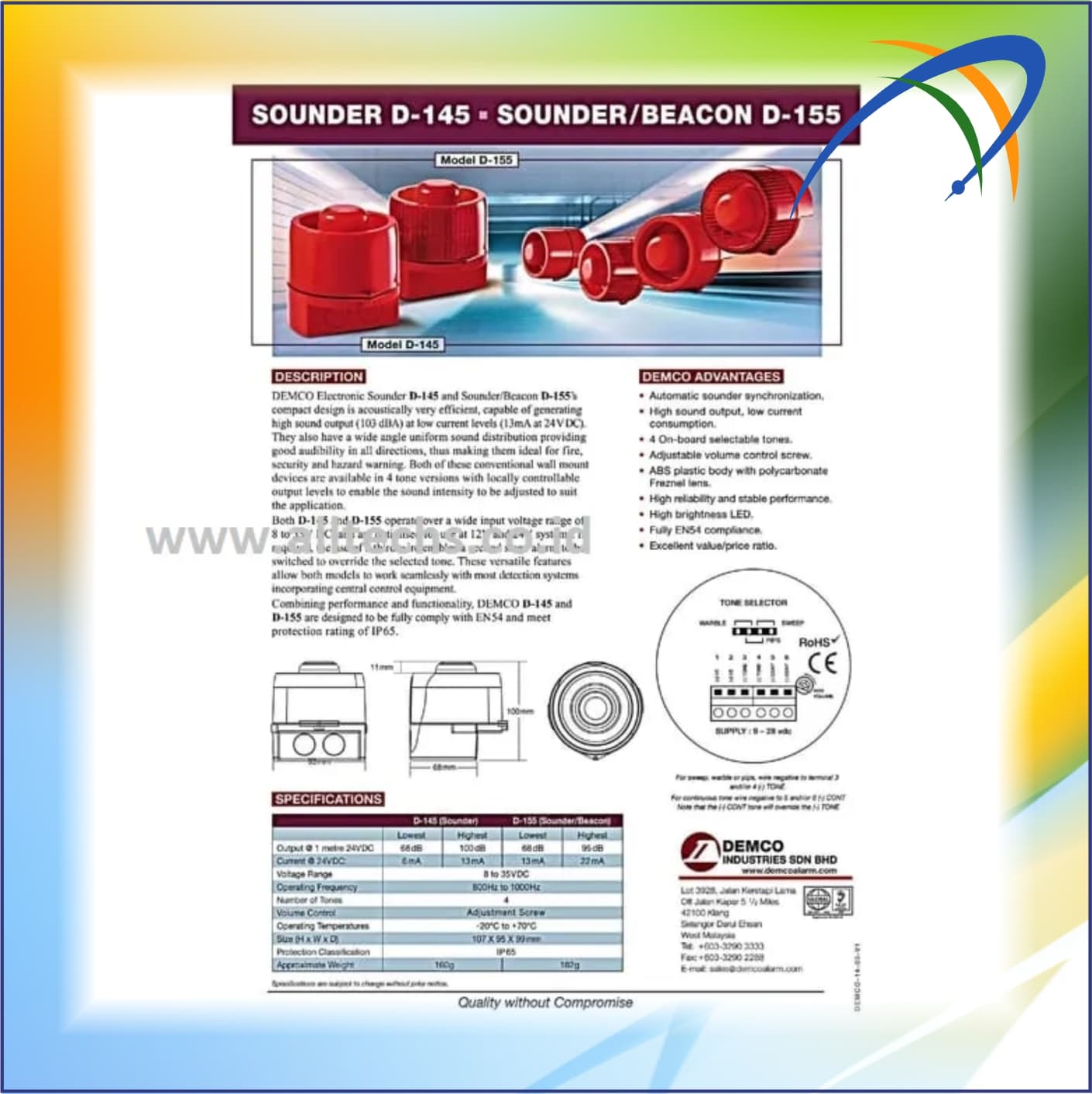 Fire Alarm-UniPos-Outdoor Flash&Siren-D115