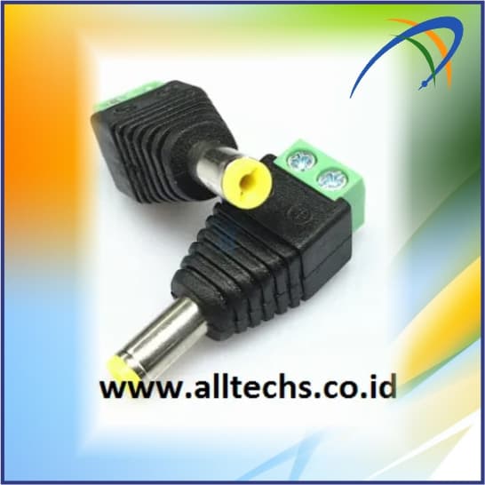 SOKET DC MALE TAIWAN KUNING / KONEKTOR POWER DC KUNING